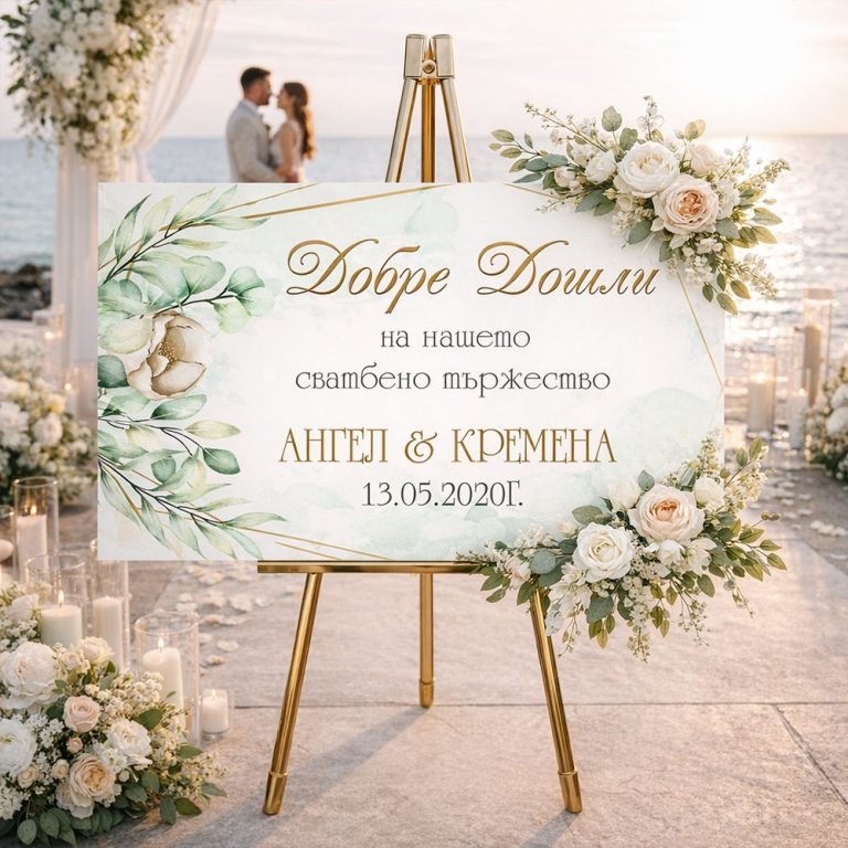 Сватбено табло – Нашето сватбено тържество