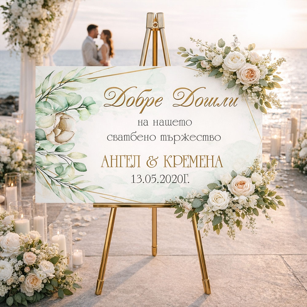 Сватбено табло – Нашето сватбено тържество