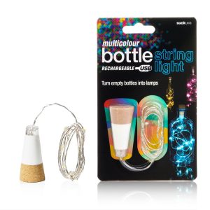 Светеща Тапа за Бутилка с Презареждаща Батерия