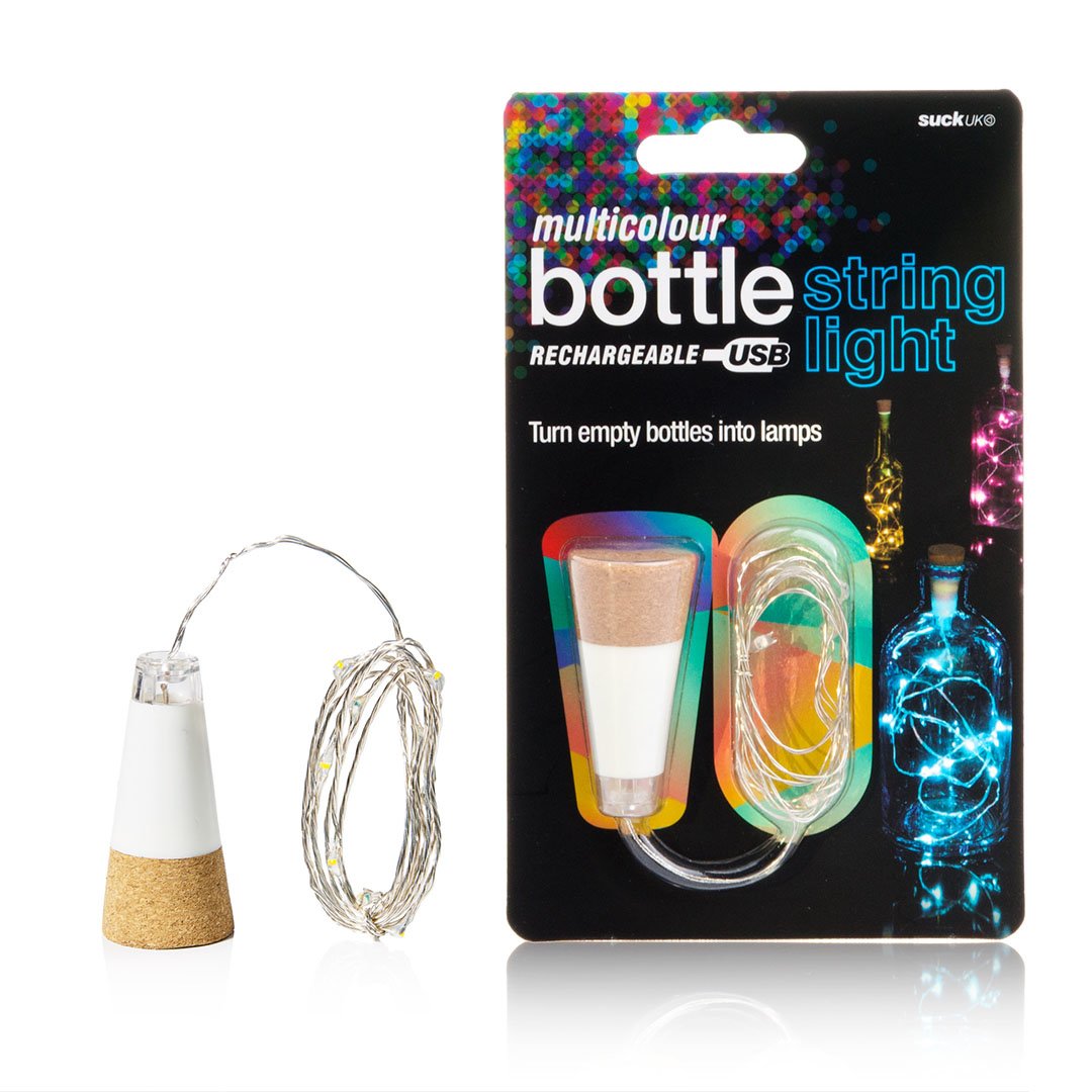 Светеща Тапа за Бутилка с Презареждаща Батерия