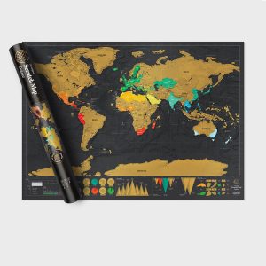 Световна Скреч Карта Делукс