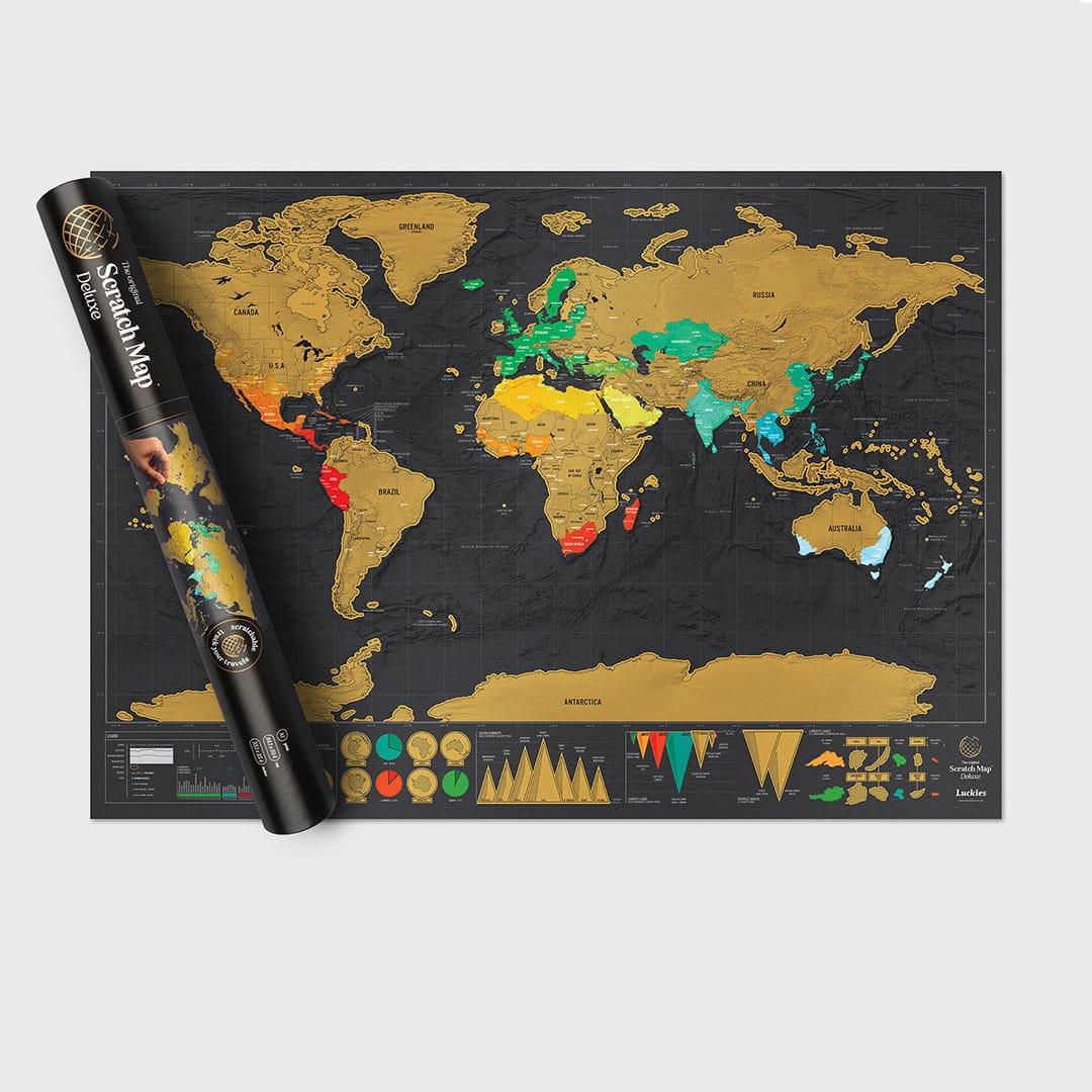 Световна Скреч Карта Делукс
