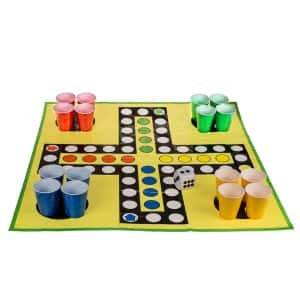 Алкохолно Не Се Сърди Човече с Чашки XXL