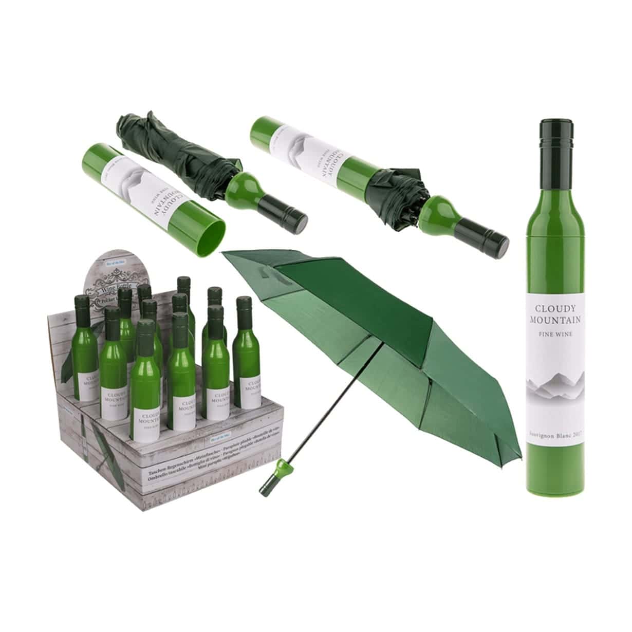 Чадър в Бутилка Бяло Вино