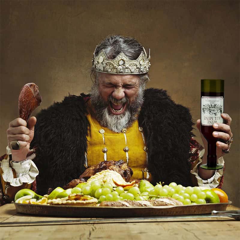 Чаша за Вино – Обърната Бутилка (750мл.)