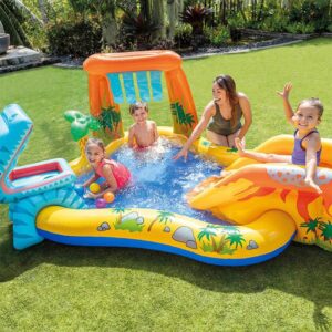 Детски Надуваем Басейн с Пързалка