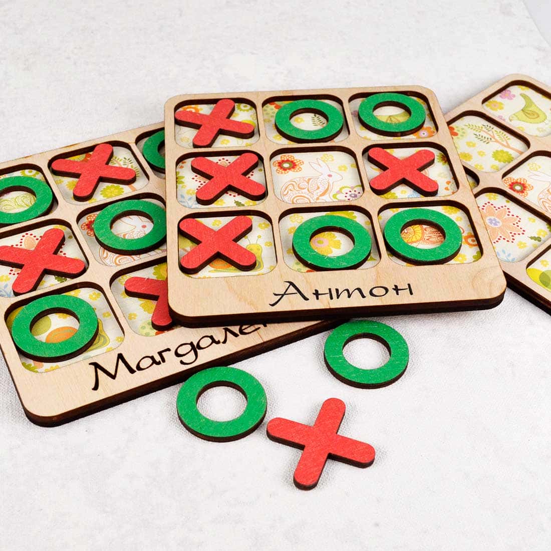 Лазерно изрязан и гравиран Морски шах с име