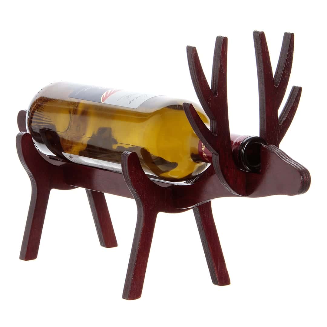 Дървена Поставка за Бутилка – Елен