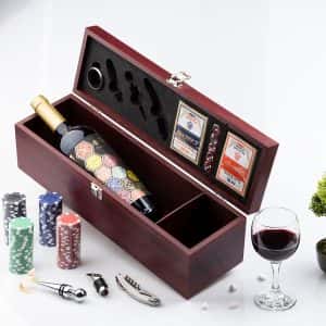 Дървен комплект за вино от 8 части