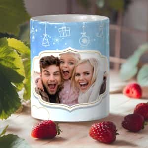 Коледна чаша със снимка – Зимни моменти