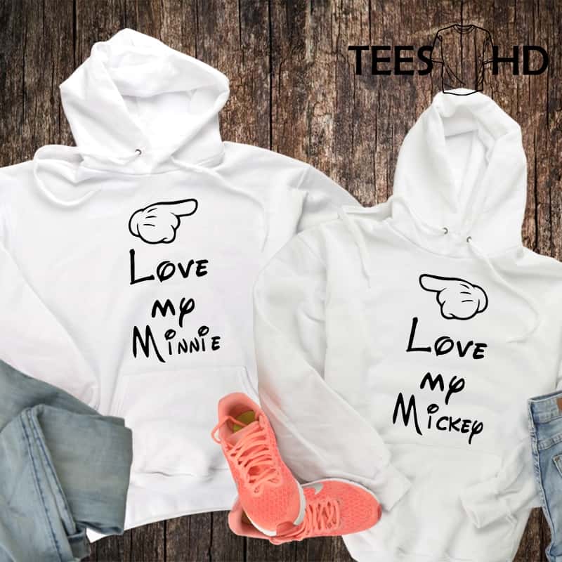 Комплект суичъри – Love my Minnie, Love my Mickey