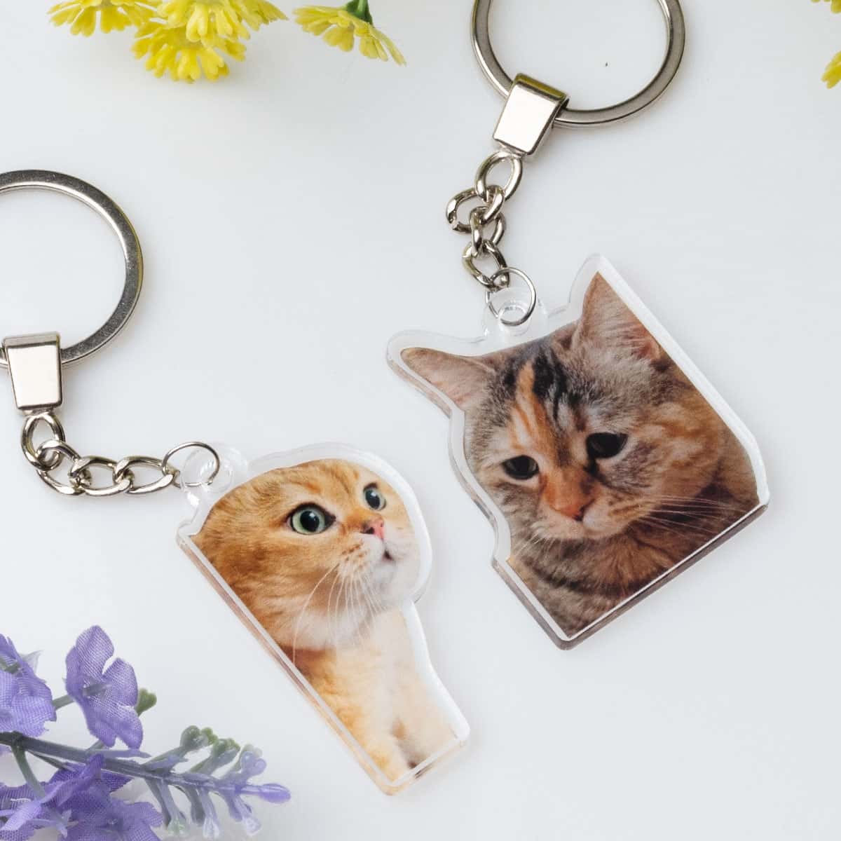 Комплект акрилни ключодържатели – Мяу моменти