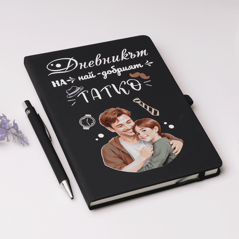 Бележник и химикалка – Най-добрият татко – от дъщеря