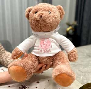 Плюшено мече с надпис – Обичам те