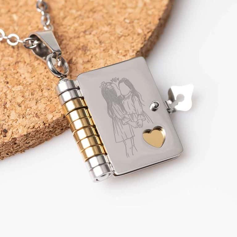 Колие книга с послание за сестра – Мила сестричке