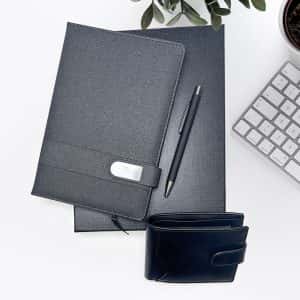 Мъжки комплект F. Bartholdi с бележник, портфейл и химикалка