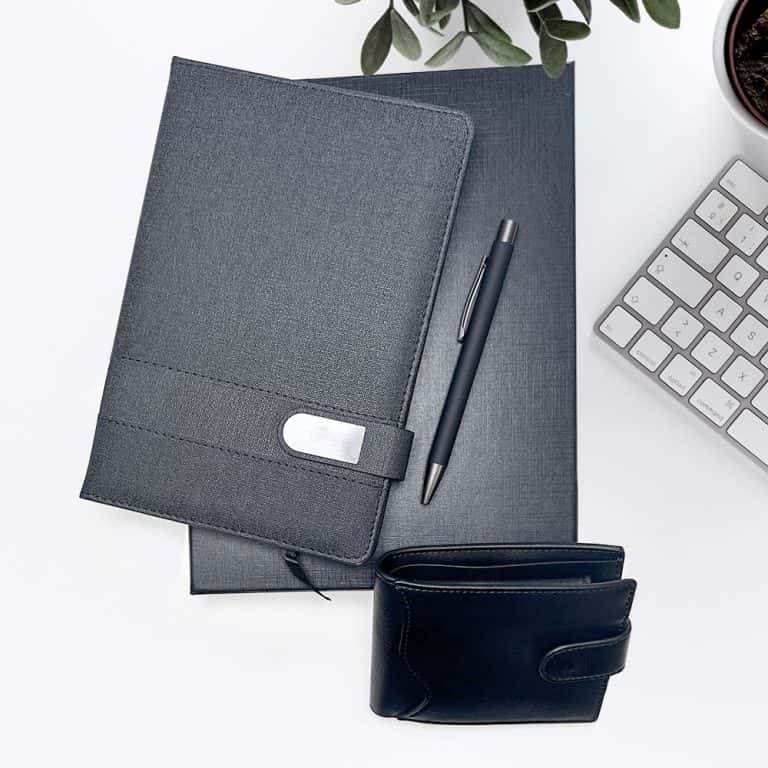 Мъжки комплект F. Bartholdi с бележник, портфейл и химикалка