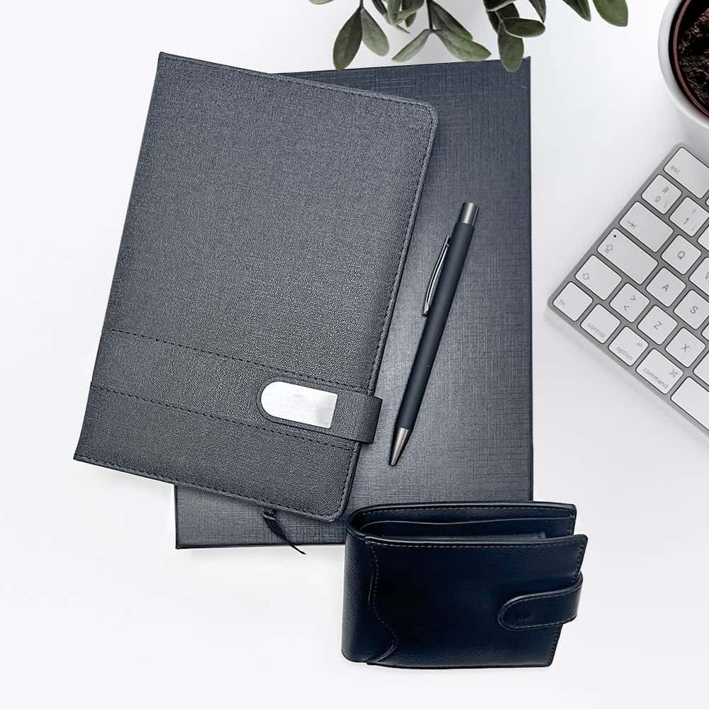 Мъжки комплект F. Bartholdi с бележник, портфейл и химикалка