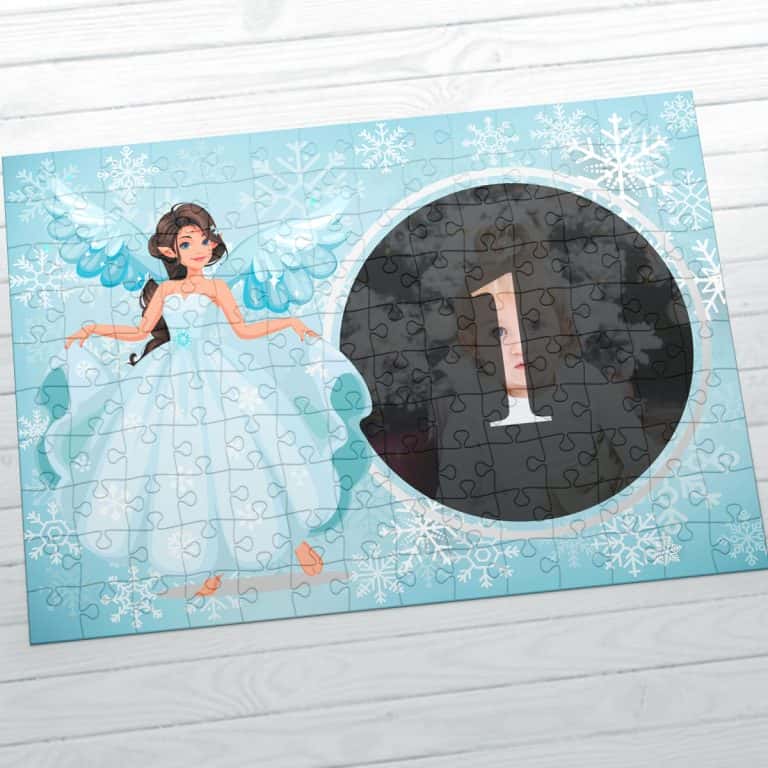 А4 със снимка – Снежна принцеса