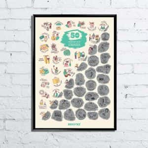 Скреч Постер – 51 Добри Дела