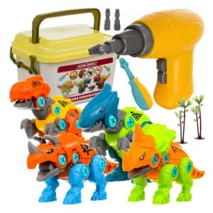 Детски Винтоверт с Динозаври за Сглобяване