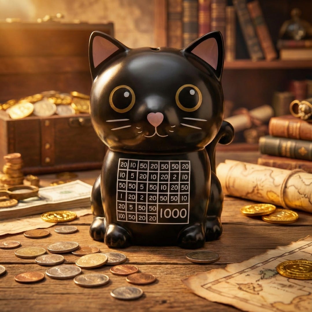 Касичка с Маркер – Котка