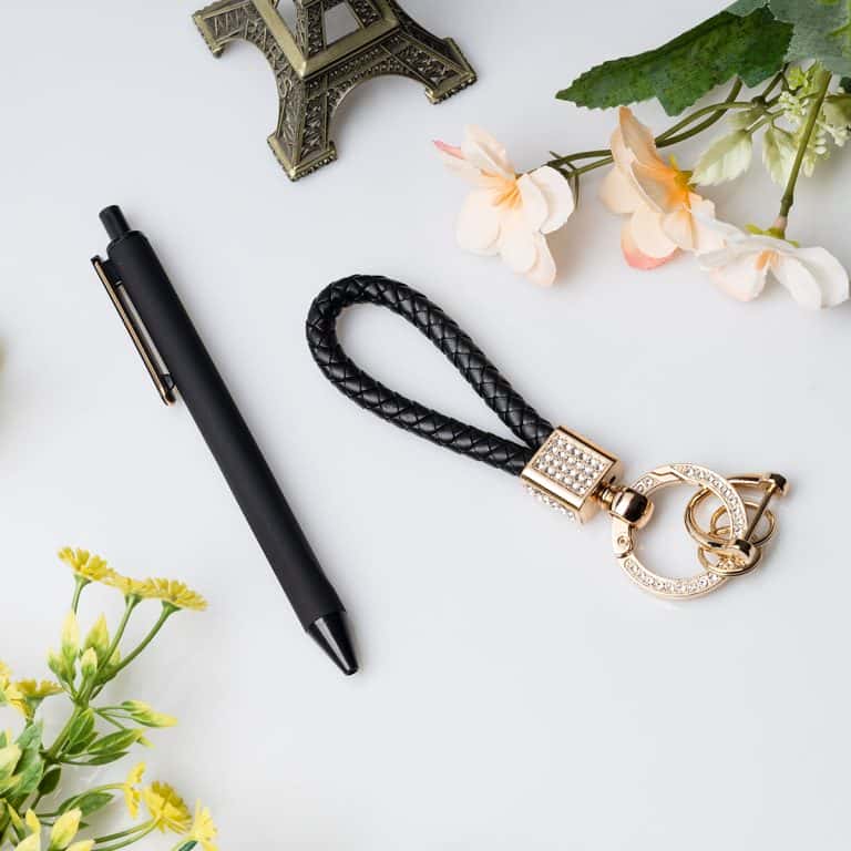 Комплект химикалка и ключодържател – Блясък