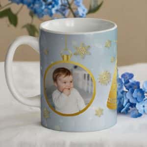 Коледна чаша с ваши снимки – Орнаменти