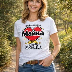 Дамска тениска Най-добрата майка на света