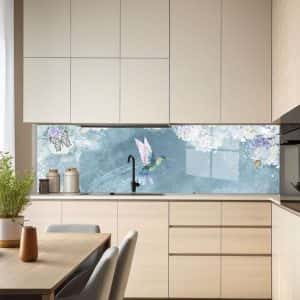 Гръб за кухня – Зелено колибри