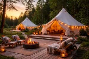 Глемпинг като подарък – луксозно бягство сред природата
