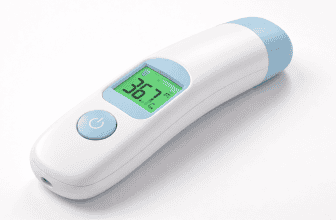 Дигитален инфрачервен термометър за телесна температура с ясен дисплей и бутон за включване