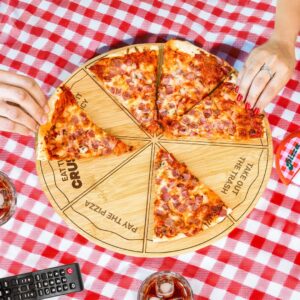 Дървен Поднос за Пица с Предизвикателства