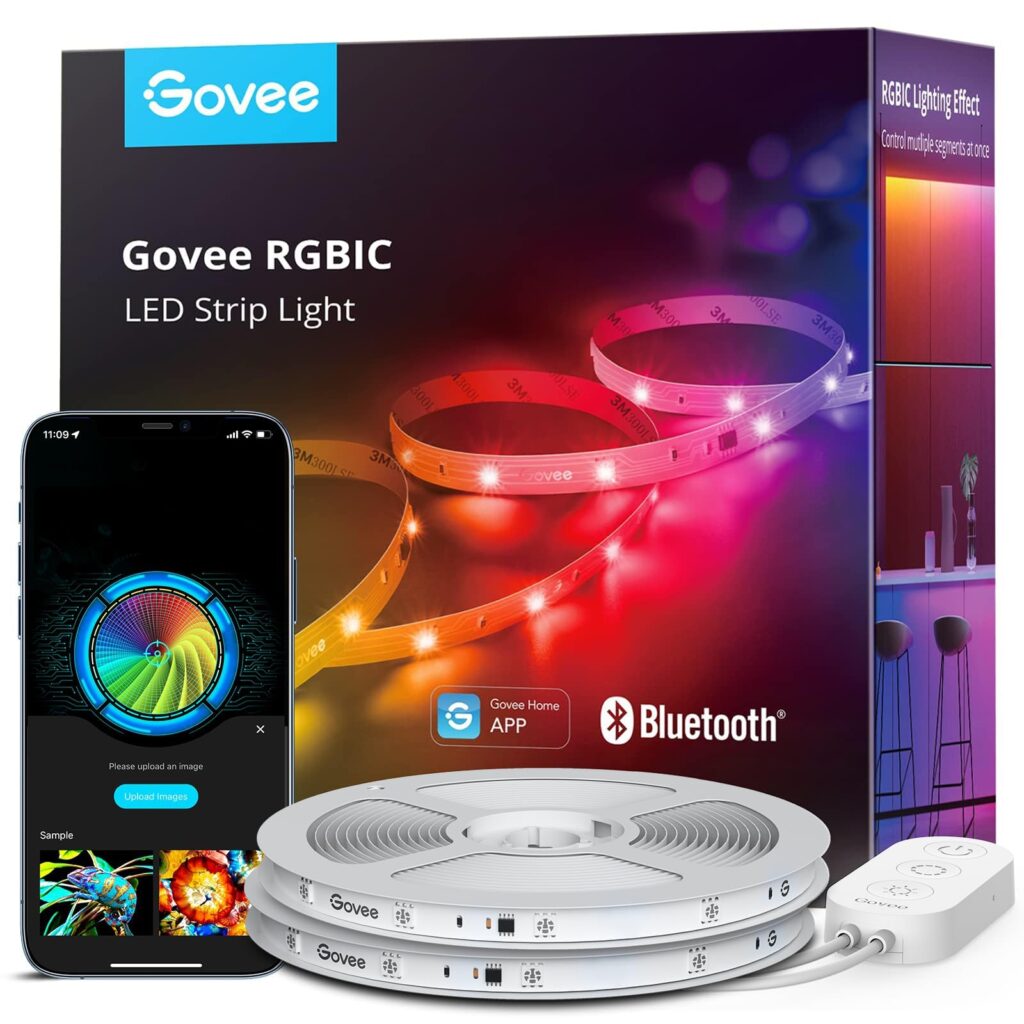 Най-добрите LED ленти 12 LED лента GOVEE RGBIC, комплект 20 м, ефекти по дължина