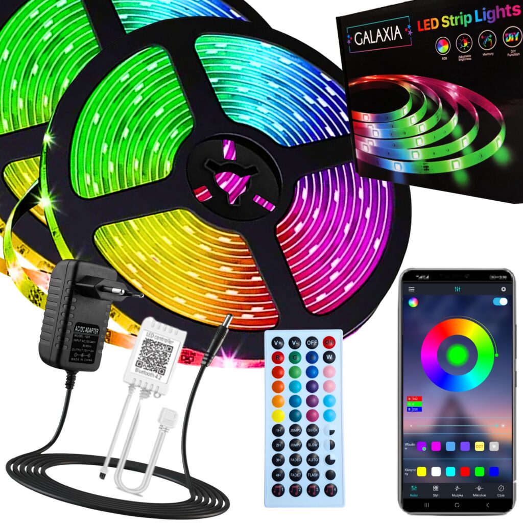 Най-добрите LED ленти 14 LED лента GALAXIA 20 метра 5050 RGB, Bluetooth