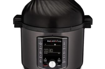 Комбиниран Instant Pot Pro Crisp 8Qt 140-0027-01-EU, Мултикукър & фритюрник, 8 л, 1500 W, 11 ф-ии за готвене, 2 подв капака, Готв под налягане и фритюрник