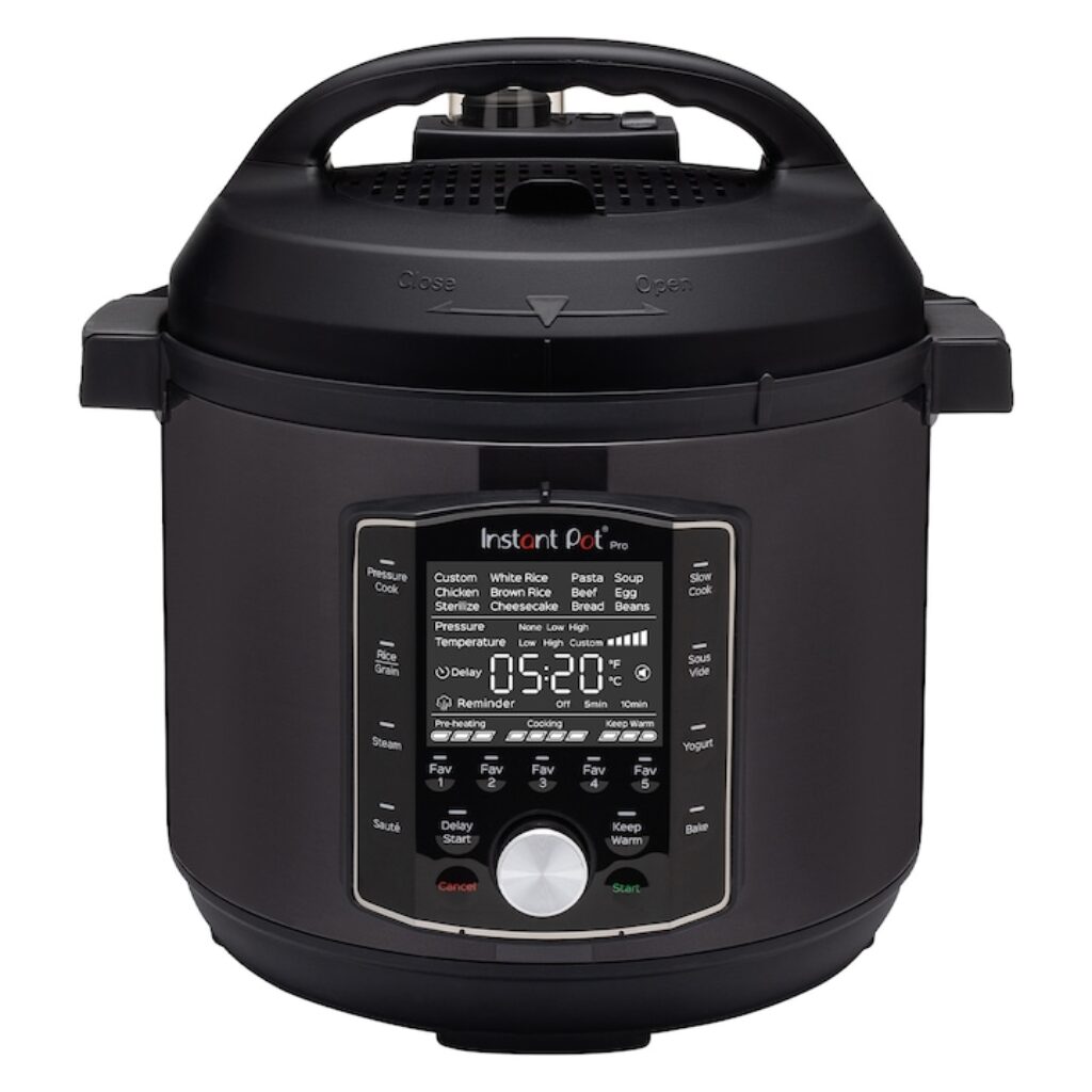 Instant Pot: кой модел да изберете и защо най-скъпият има 11 програми, а по-евтиният 28 2 Мултикукър Instant Pot Pro 8Qt 113-0057-01-EU, 1400W, 7.6л, 28 персонализ програми, 10 ф-ии, 5 бутона за любими, Съд от неръждаема стомана със силик дръжки