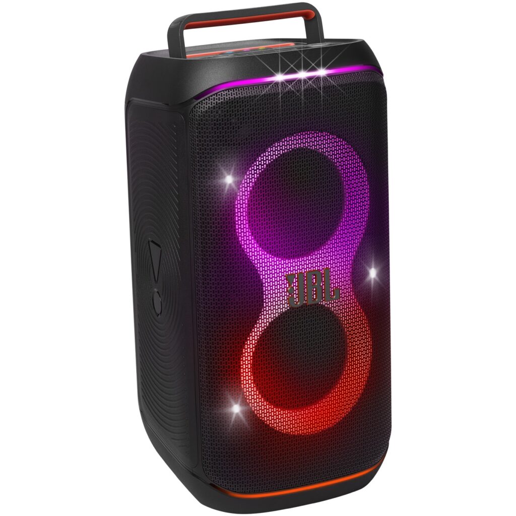 JBL колонки: кой модел да изберете и защо един и същ Go 4 върви от 29,52 до 44,99 евро 5 Преносима аудио система JBL Partybox Club 120, 160W RMS, Подвижна батерия, IPX4, Auracast, AI Sound Boost