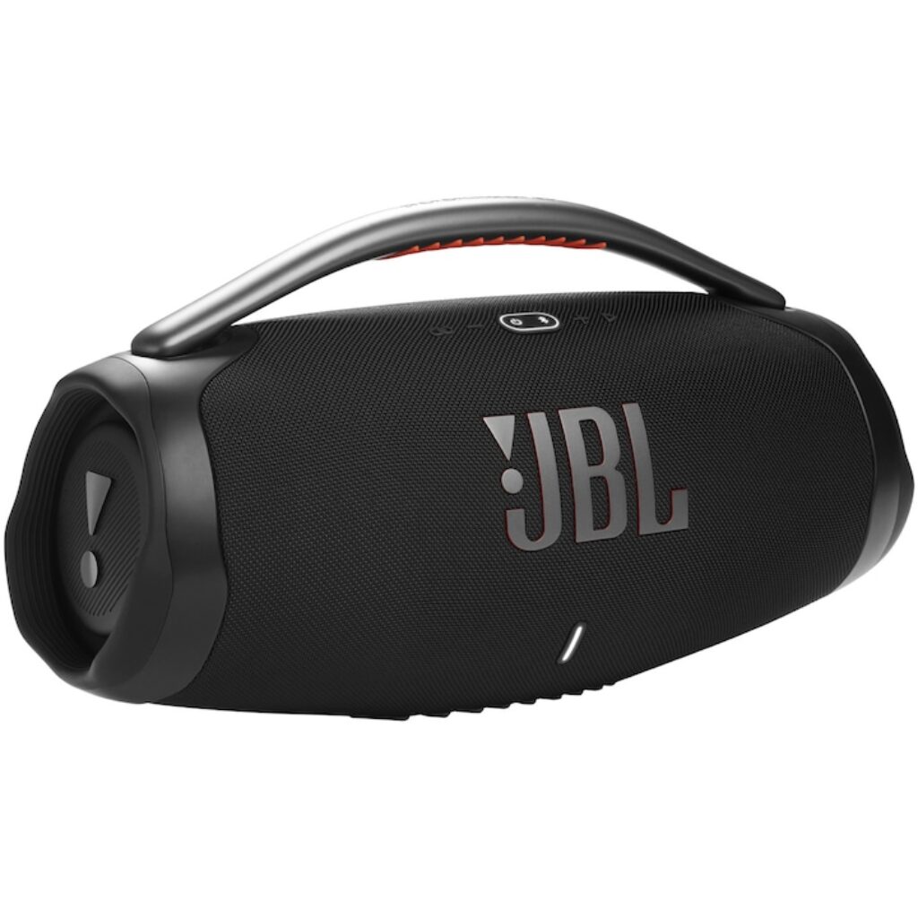 JBL колонки: кой модел да изберете и защо един и същ Go 4 върви от 29,52 до 44,99 евро 6 Преносима тонколона JBL Boombox 3, 180W, Bluetooth, 24H, IP67, PartyBoost, Черен