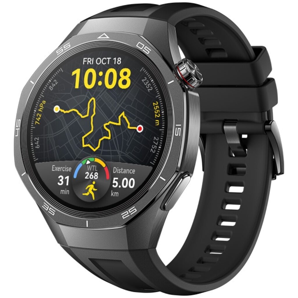 Huawei Watch: кой модел да изберете, когато най-евтиният има най-високата оценка 5 Смарт часовник Huawei Watch GT 5 Pro, 46mm, Tarnish Titanium Case, Black Fluoroelastomer Strap