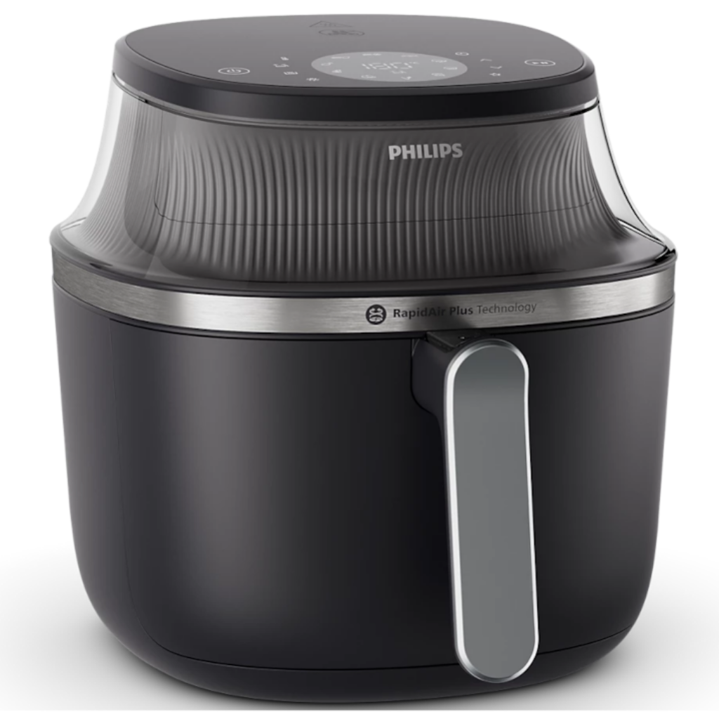 Philips Airfryer: кой модел да изберете и защо по-скъпият има наполовина по-малко програми 1 Фритюрник без масло Philips Airfryer Series 3000 NA331/00, Компактен цифров, 1700 W, Капацитет 6.2 л, Дигитален дисплей, Прозорец, Функции за готвене 16 в 1, 12 предварително зададени програми, Лесно почистване,Черен със сребриста дръжка