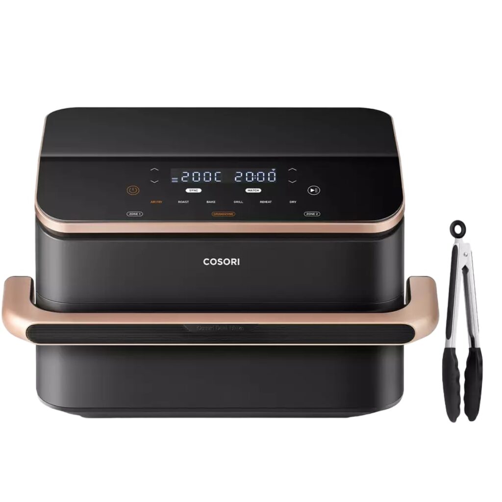 Фритюрник с горещ въздух, Cosori Dual Blaze TwinFry Air Fryer, 10 литра, 2800 W, 6 програми, с аксесоари