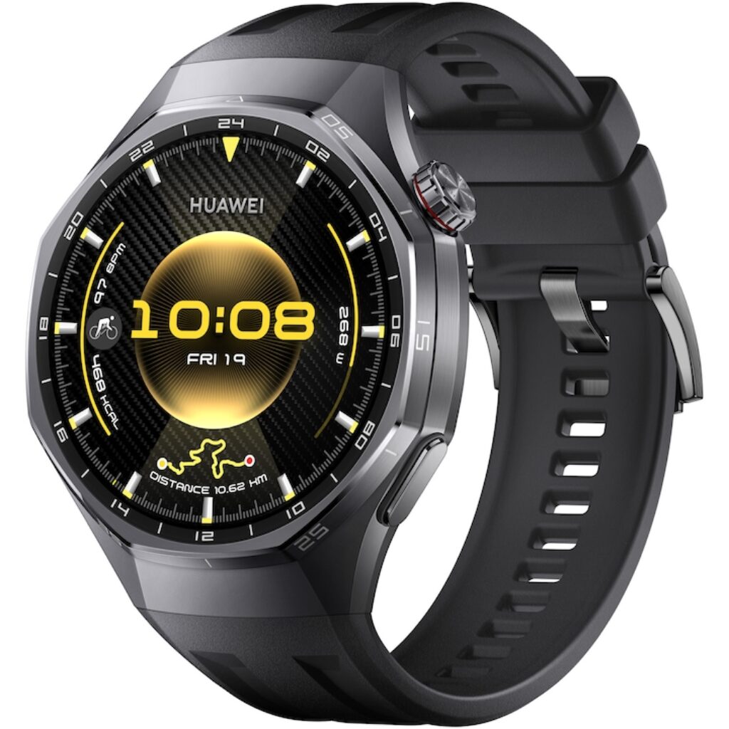 Huawei Watch: кой модел да изберете, когато най-евтиният има най-високата оценка 3 Smartwatch Huawei Watch GT 6 Pro, 46MM, Black Titanium Alloy Case, Black Fluoroelastomer Strap